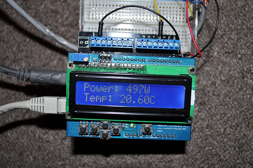 Arduino CurrentCost LCD